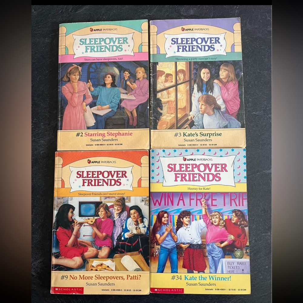 Vintage “Sleepover Friends” books